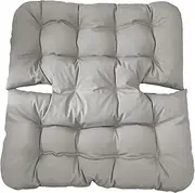 Papasan Rocking Chair Cushion Indoor Outdoor, Thicken Patio Rocking Egg Chair Cushion, Rattan Chair Cushions, Hammock Chairs Cushions for Garden, Porch, Balcony(Light Grey)