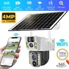 Wireless Solar DualLens Camera WIFI Security Outdoor Battery PTZ CCTV Home House