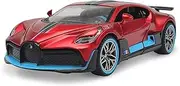 Die-cast 1:24 for Bugatti Bugatti DIVO Simulation Alloy Car Model Static Die-cast Miniature Vehicle Model Exquisite Present Miniature Vehicle(Red)