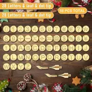 Wood Burning Pyrography 26 Alphabet&26 Characters Copper Mold Stamps DIY Set Kit