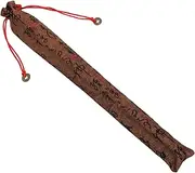 Milisten Silk Hand Fan Cover Protective Sleeve for Chinese Handheld Fans Elegant Brocade Fabric Case for Weddings Festivals and Dance Events