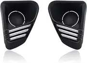2Pcs Car LED Daytime Running Light Fog Lamp Cover DRL Dynamic Turn Signal Light for Honda City RS 2023 2024-Model A||White Yellow