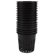15 Pack 4 Inch Net Cups Slotted Mesh Wide Lip Plant Net Pot Bucket Basket7620