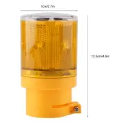 JY (Yellow)Flashing LED Warning Signal Light Solar Power Emergency Security