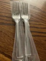 GORHAM 18/10 stainless flatware *NEW* 2 piece lot large 7” Forks Glossy