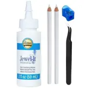 Jewel-It Embellishing Glue 2oz Fabric Glue and Adhesive with Pixiss...