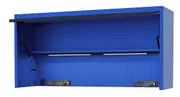SP Tools SP44830BL - 73" USA Sumo Series Wide Power Top Hutch - Shelf, Pegboard, Light - Blue/Black