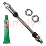 Cyclo 9.5x175mm Chrome Molybdenum Steel Cycle Axle & Lithium Grease & Hub Cages