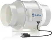 Hon&Guan P6 Quiet 6 Inch Inline Duct Fan, Exhaust Fan, Grow Tents, Hydroponics