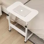 Overbed Table with Wheels Days Overbed Table, Height-Adjustable, Portable and Sturdy Laptop Desk with Wheels, Fully Adjustable Bed and Chair Table (Color : C)