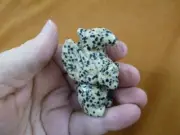 Y-GRI-717) Spotted Jasper GRIFFIN gryphon gemstone figurine statue Eagle Lion