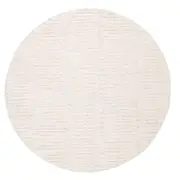 Ribera Ivory Textured Round Rug
