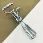 Rotary Hand Cranked Stainless Steel Egg Beater Whisk Blender Hand Push Mixer