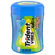 Vibes Sour Patch Kids Sugar Free Gum - Blue Raspberry, 40Pc