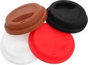 Soft Silicone Mug Covers Pack Cup Lids Heatproof Spillproof Design Replacement Covers for Hot Drinks