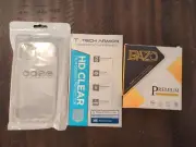 iPhone 13 Clear Sparkle Case, Screen Protector, Lens Protector - NEW in Package