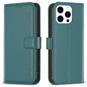 BINFEN COLOR BF17 For iPhone 15 Pro Stand Design Phone Cover Ultra-Light Wallet TPU+Phone Case