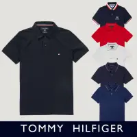 在飛比找momo購物網優惠-【Tommy Hilfiger】TOMMY 經典刺繡領滾邊L