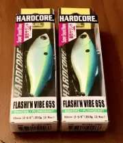 2 DUEL Hardcore Flashi’N Vibe 65S R1194-CSH Lipless Crankbait Lures CITRUS SHAD