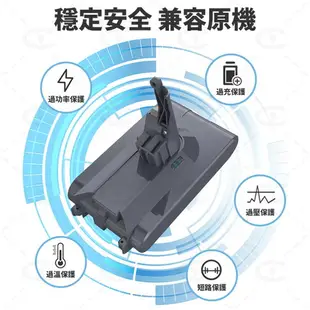 台灣現貨 Dyson電池 適配戴森V8 SV10 SV10K電池 dysonV8系列更換電池 dyson吸塵器電池 3.0mAh