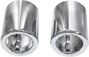 2pcs/lot Exhaust Tip Trim Cover Compatible For BMW X1 F49 F48 2019+ Exhaust Tip Replacement Tailtip Nozzle Muffler Tip(Silver)