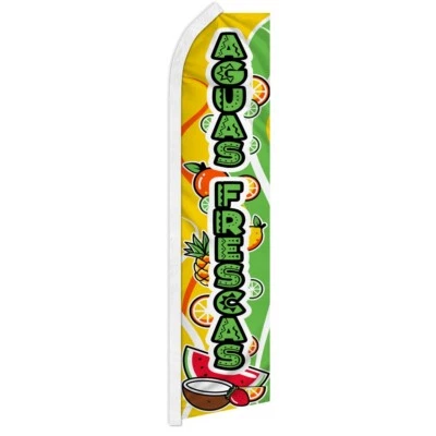 Aguas Frescas Advertising Swooper Feather Flag Concessions Drinks