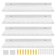 4Pcs Kids Bookshelf Set Floating Nursery Book Shelves Wooden White Wall .t