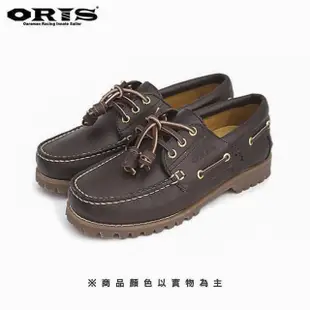 【oris 帆船鞋】專屬真皮烙印經典帆船鞋-深咖啡/男女款-888A06(真皮/手工/帆船鞋)