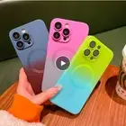 ShockProof Magsafe Gradient Case For iPhone 16 15 14 13 12 11 Pro Max Plus Cover