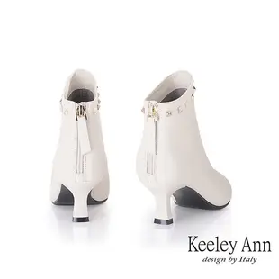 Keeley Ann 鉚釘斜口後拉鍊短靴(1775673)