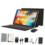Android 13 Tablet 2024 Newest 10 inch Octa-Core Tablet, 128GB ROM+16GB Black