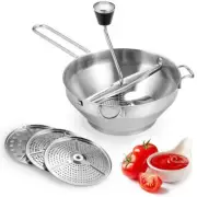 Manual Stainless Steel With 3 Discs - Best Rotary Food Mills For Tomato Sauce
