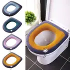 Soft WC Ring Mat Warm Toilet Cover Cushion Toilet Seat Cover Home Bathroom