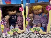 2 Cabbage Patch Kid Dolls Lot Care Bear Special Edition Play Along NIB