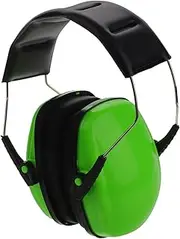 Mipcase Soundproof Earmuffs Noise Reduction Ear Protector Practical Ear Protection Noise Reduction Earmuff for Workshop Metal Green