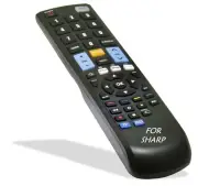 Remote Control for GA809WJSA , RRMCGA809WJSA SHARP TV : LC40LB700X , LC46LB700X