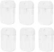 6 Pcs Portable Card Spray Bottles, Refillable Portable Empty Perfume Atomizer Vials,Suitable for essential oils, perfumes,facial mists, hair mists, small plant mists,White