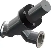 HIS 5" Pneumatic Angle Valve - KF 40 Flange VC-av-kf40P