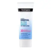NEUTROGENA MINERAL ULTRA SHEER LOTION SPF 30 SUNSCREEN 3 oz.