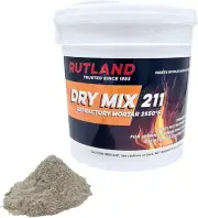 Dry Mix 211 Refractory Mortar, Masonry & Fire Brick Cement, No Heat Cure Require