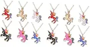 [SHERCHPRY] 12 Pcs Childrens Day Princess Necklace Unicorn Party Favor Girls' Necklaces Fairy Necklace Horse Pendant Necklace Animal Statement Jewelry Cartoon Accessories Collar Miss