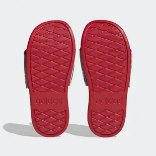 adidas 拖鞋 童鞋 兒童 運動 ADILETTE COMFORT SPIDERMAN K 紅黑 HP7758