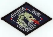 COLORADO CO AURORA POLICE SWAT 4" LONG NICE SHOULDER PATCH SHERIFF