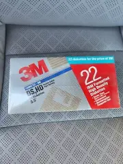 3M High Density Formated DS HD 22 - 3.5" Diskettes IBM Compatible New and Sealed
