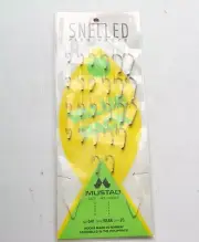 25 Mustad Fish Hooks Snelled Value Pack Beak Bronze 641 2 4 6 8 10 Baitholder