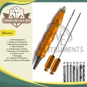 Luer Lock Cannulas with Brown Handle for Precision Fat Extraction in Liposuction