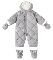 [Bonpoint] Bonpoint Baby Gonsnow flannel snowsuit M 12 grey