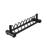 ATTIVO Horizontal Plate Storage Rack and Olympic Bar Rack Organiser