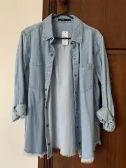 Sportsgirl Denim Jacket Size 14 New With Tags