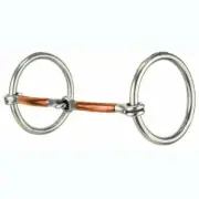 123-450 Reinsman Traditional Loose Ring Snaffle Bit Copper Mouth 4.5 Inch